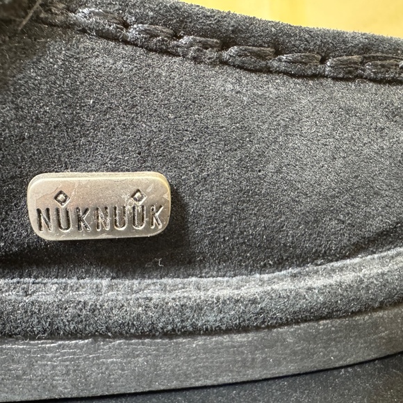 Nuknuuk Slippers Mens Size 11 Black Slip on Sherpa Lined nwt - Picture 4 of 8